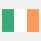 Ierse vlag rechthoekige sticker (Voorkant)