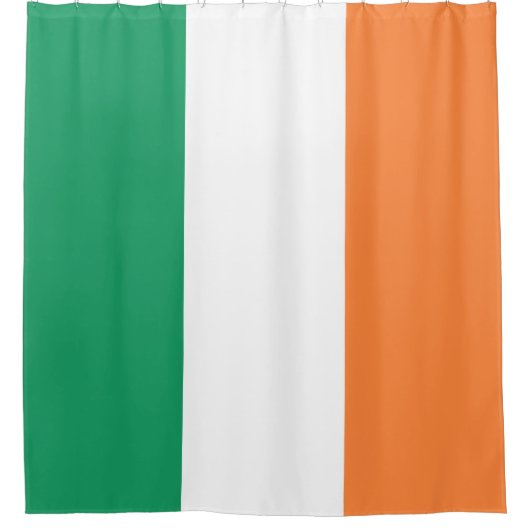 Ierse vlag (Republiek Ierland) (ROI) (Eire) Douchegordijn (Voorkant)