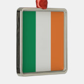 Ierse vlag (Republiek Ierland) (ROI) (Eire) Metalen Ornament (Rechts)