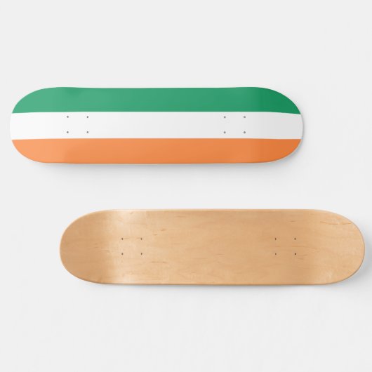 Ierse vlag (Republiek Ierland) (ROI) (Eire) Persoonlijk Skateboard (Horizontaal)