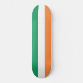 Ierse vlag (Republiek Ierland) (ROI) (Eire) Persoonlijk Skateboard (Voorkant)