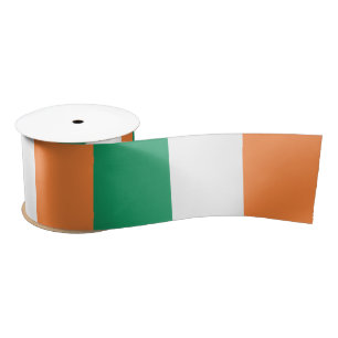 Ierse vlag (Republiek Ierland) (ROI) (Eire) Satijnen Lint