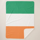 Ierse vlag (Republiek Ierland) (ROI) (Eire) Sherpa Deken (Voorkant)