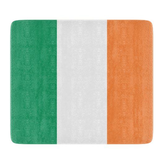 Ierse vlag (Republiek Ierland) (ROI) (Eire) Snijplank (Voorkant)