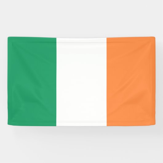 Ierse vlag (Republiek Ierland) (ROI) (Eire) Spandoek (Horizontaal)