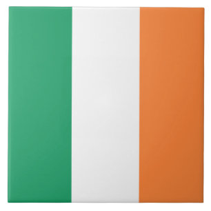 Ierse vlag (Republiek Ierland) (ROI) (Eire) Tegeltje
