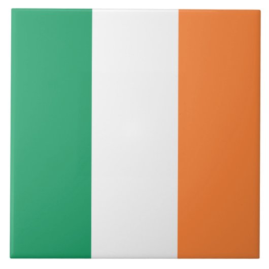 Ierse vlag (Republiek Ierland) (ROI) (Eire) Tegeltje (Voorkant)