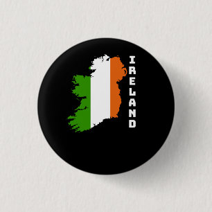 Ierse vlag ronde button 3,2 cm