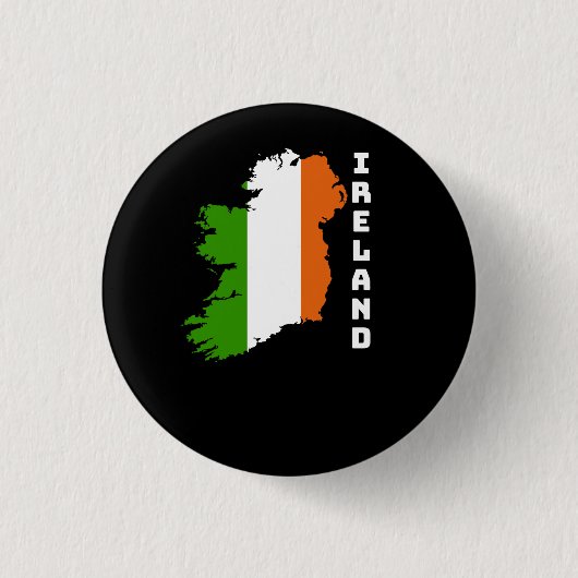 Ierse vlag ronde button 3,2 cm (Voorkant)