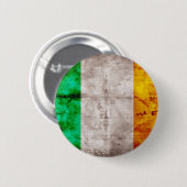 Ierse vlag ronde button 5,7 cm (Voorkant /achterkant)