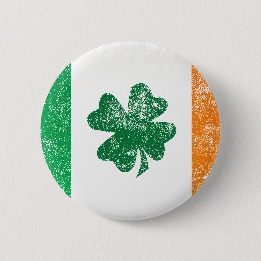Ierse vlag ronde button 5,7 cm (Voorkant)