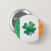 Ierse vlag ronde button 5,7 cm (Voorkant /achterkant)