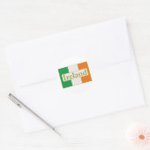 Ierse vlag ronde sticker (Envelop)