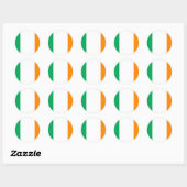 ierse vlag ronde sticker (Vel)