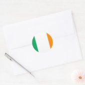 ierse vlag ronde sticker (Envelop)