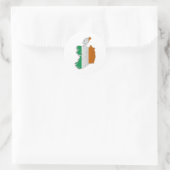 Ierse vlag ronde sticker (Tas)