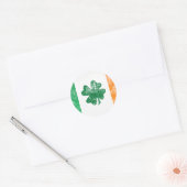 Ierse vlag ronde sticker (Envelop)