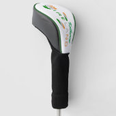 Ierse Vlag Roos Gepersonaliseerd Golfheadcover (Schuin)