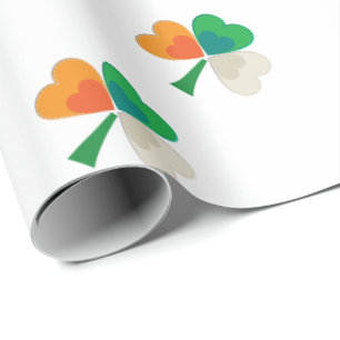 Ierse vlag Shamrock Cadeaupapier