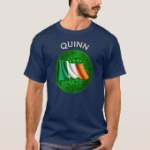 Ierse vlag Shamrock Celtic Knot - Quinn T-shirt (Voorkant)