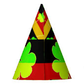Ierse vlag Shamrock Clover St. Patrick Fun Feesthoedjes (Achterkant)