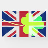 Ierse vlag Shamrock Clover St. Patrick Spandoek (Horizontaal)