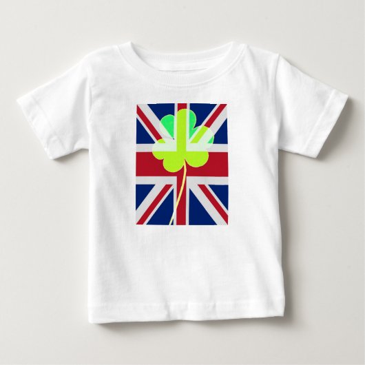 Ierse vlag Shamrock Clover St. Patrick UK (Voorkant)