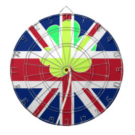 Ierse vlag Shamrock Clover St. Patrick UK Dartbord