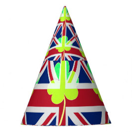 Ierse vlag Shamrock Clover St. Patrick UK Feesthoedjes