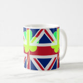 Ierse vlag Shamrock Clover St. Patrick UK Koffiemok (Voorkant rechts)