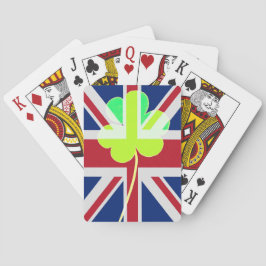 Ierse vlag Shamrock Clover St. Patrick UK Pokerkaarten