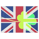 Ierse vlag Shamrock Clover St. Patrick UK Tafelkleed (Voorkant (Horizontaal))