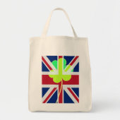 Ierse vlag Shamrock Clover St. Patrick UK Tote Bag (Voorkant)