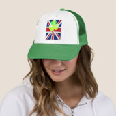 Ierse vlag Shamrock Clover St. Patrick UK Trucker Pet (In situ)