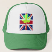 Ierse vlag Shamrock Clover St. Patrick UK Trucker Pet (Voorkant)