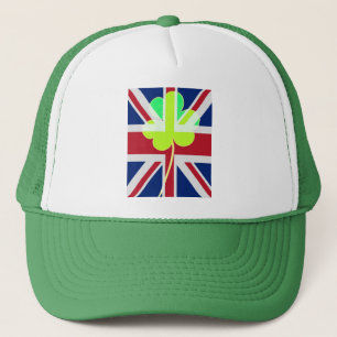Ierse vlag Shamrock Clover St. Patrick UK Trucker Pet
