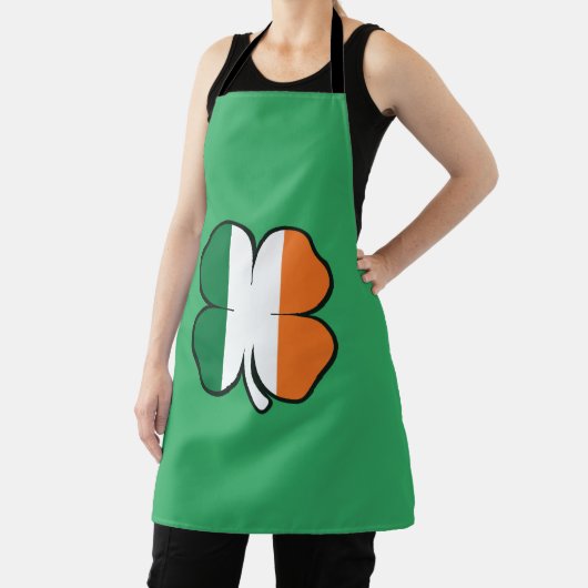 Ierse vlag shamrock clover St patricks day Schort (Insitu)