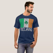 Ierse vlag Shamrock Cool Irish Mannen T-shirt (Voorkant volledig)