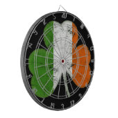 Ierse vlag Shamrock Dartbord (Voorkant Links)