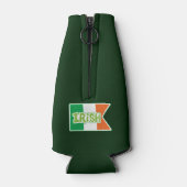 Ierse vlag Shamrock gepersonaliseerd Flesjeskoeler (Achterkant)