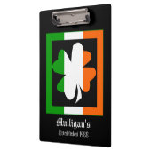 Ierse vlag Shamrock gepersonaliseerd Klembord (Links)
