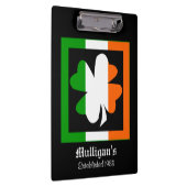Ierse vlag Shamrock gepersonaliseerd Klembord (Rechts)