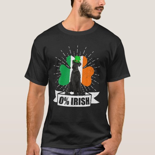 Ierse vlag Shamrock Giant Schnauzer Dog St. Patric T-shirt (Voorkant)