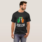 Ierse vlag Shamrock Giant Schnauzer Dog St. Patric T-shirt (Voorkant volledig)