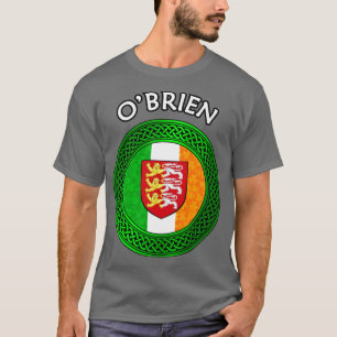 Ierse Vlag Shamrock Keltische Knoop OBrien 1 T-shirt