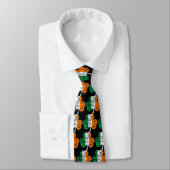 Ierse vlag Shamrock Necktie Stropdas (Gebonden)