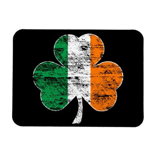 Ierse vlag Shamrock (noodlijdend) Flexi Magnet Magneet (Horizontaal)