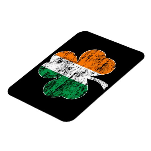 Ierse vlag Shamrock (noodlijdend) Flexi Magnet Magneet (Linkerzijde)