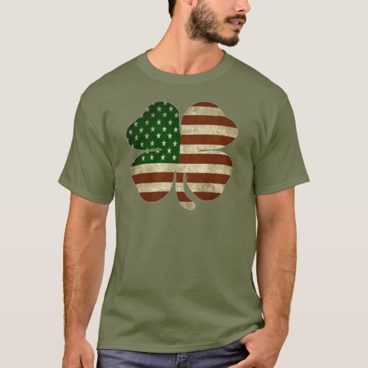 Ierse vlag Shamrock Patriot T-shirt (Voorkant)