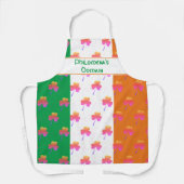 Ierse vlag | SHAMROCK-patroon Schort (Voorkant)